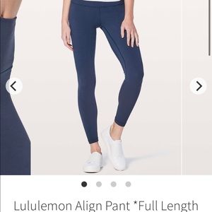 Lululemon Align Pant 28” True Navy